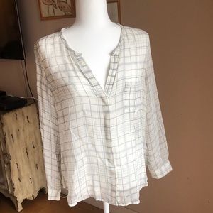 Joie plaid blouse, hardly worn!